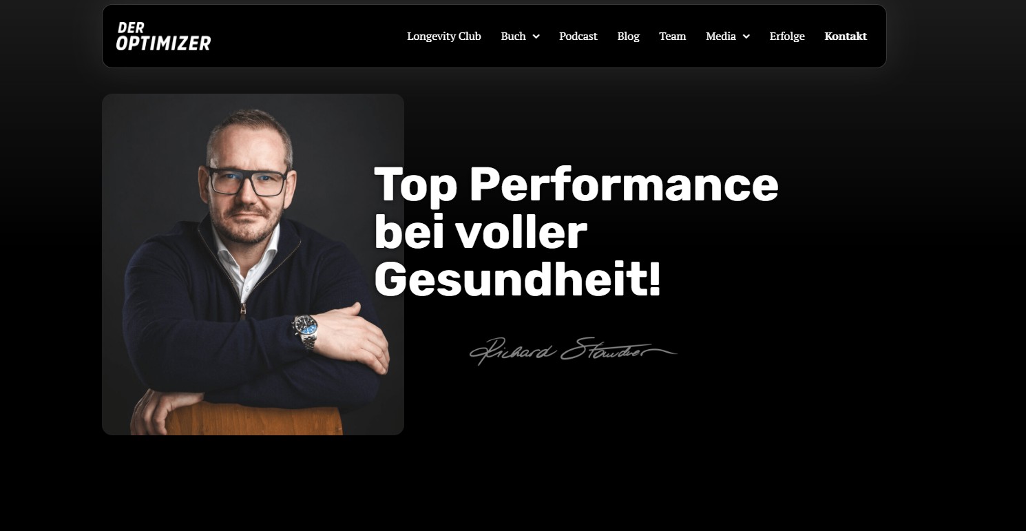 Richard Staudner Website Vorher